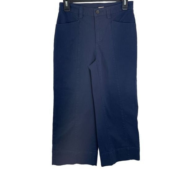 Duluth Trading Co. Women's Wide Leg Capri Pants Blue Size 2 Regular - Picture 1 of 6